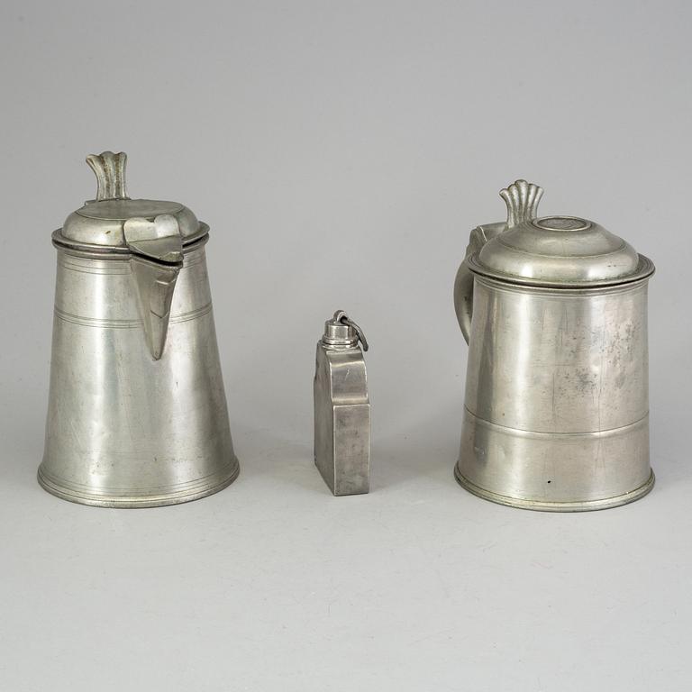 STOP och PLUNTA, 2+1, tenn, 1700 -talets slut/1800-talets första hälft.