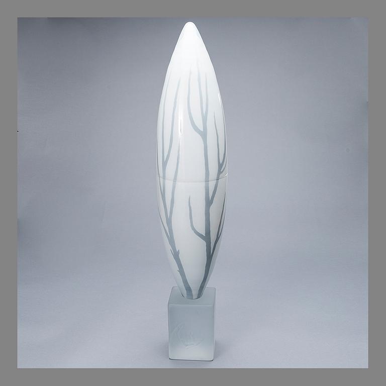 TARU SYRJÄNEN, GLASS SCULPTURE. Kasvu (Growth). Signed Taru Syrjänen 2011.