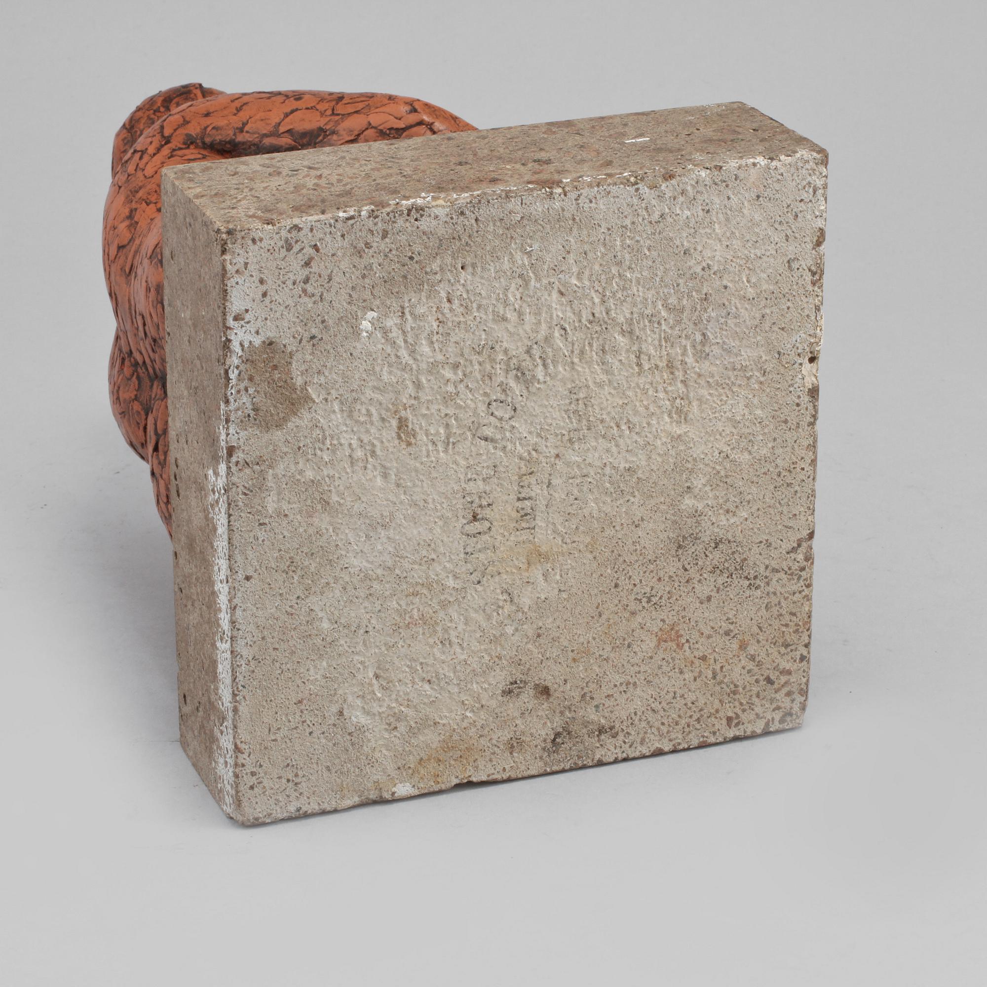 SKULPTUR, gjutmassa, signerad Hamlett? och numrerad 2/30?, 1900-tal.