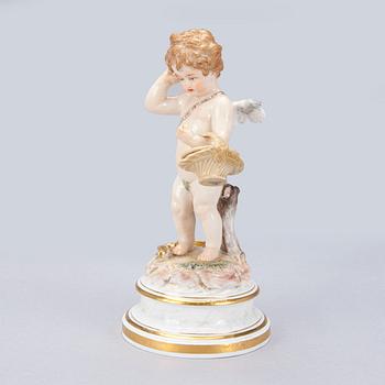 FIGURIN, porslin, Meissen, 1800-tal.