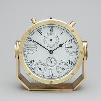 SKEPPSUR med hygrometer, barometer, termometer och larm, Wempe, Hamburg. Nr 000760.