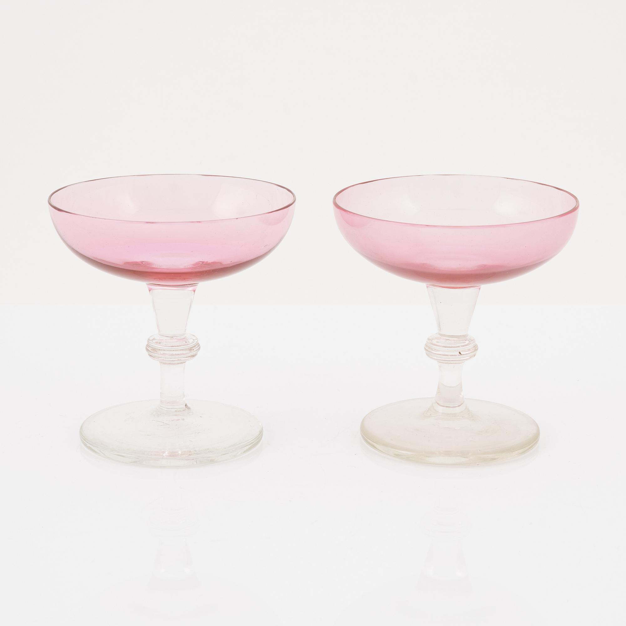 Champagnekupor, 6 st, 1900-tales första hälft.