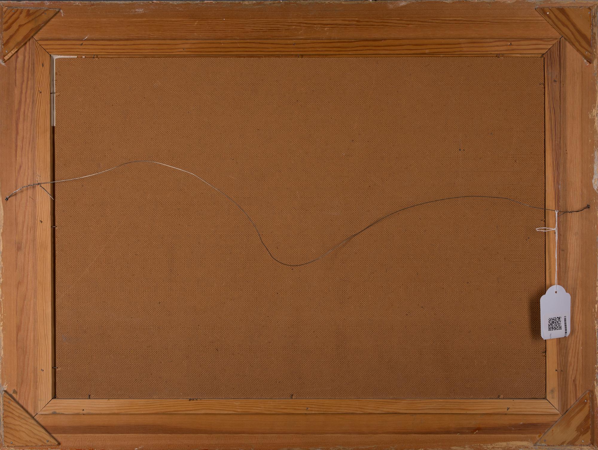 Oidentifierad konstnär, olja på skiva, signerad S. Palm.