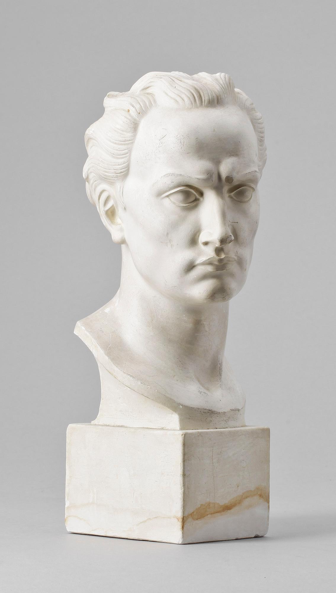 OLOF AHLBERG, skulptur, gips. Sign o dat 1923.