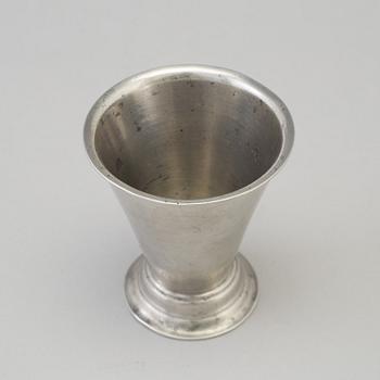 A Swedish pewter baker / vase from Firma Svenskt Tenn Stockholm in 1930.