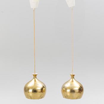 Helge Zimdal, two "Löken" ceiling lamps, 1970's.