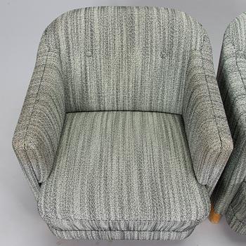 A pair of 1930's 'Continent' nr 217 armchairs for Asko.
