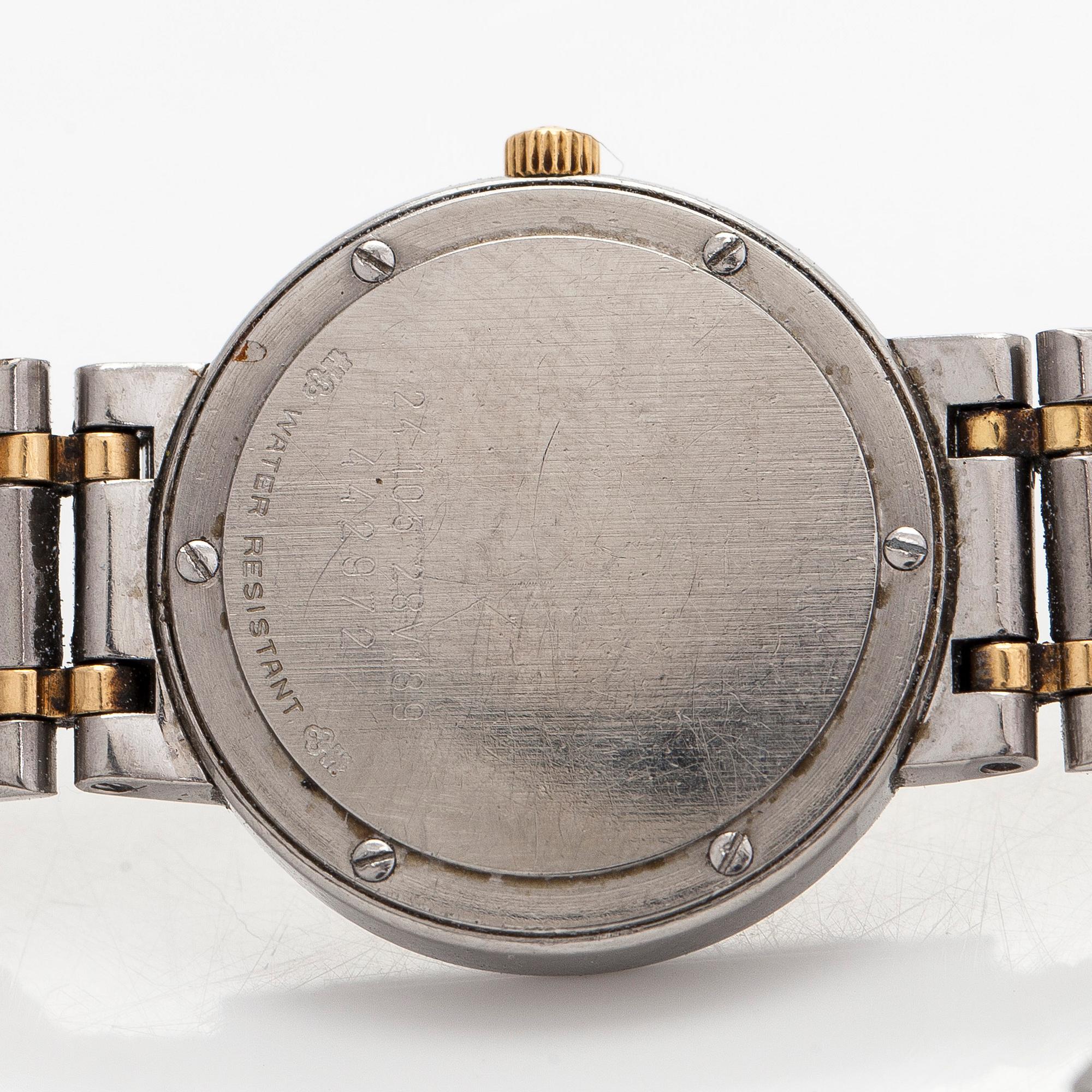 Corum, "Romulus", armbandsur, 24 mm, guld / stål, diamanter, quartz.