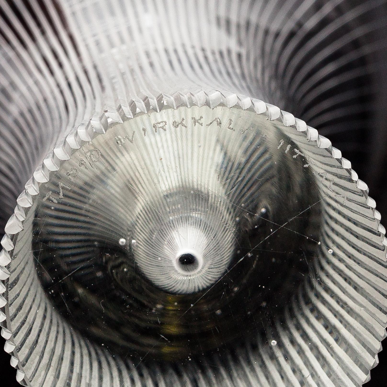 Tapio Wirkkala,  vas, "Kanttarell", signerad Tapio Wirkkala, Iittala. 1950-tal.