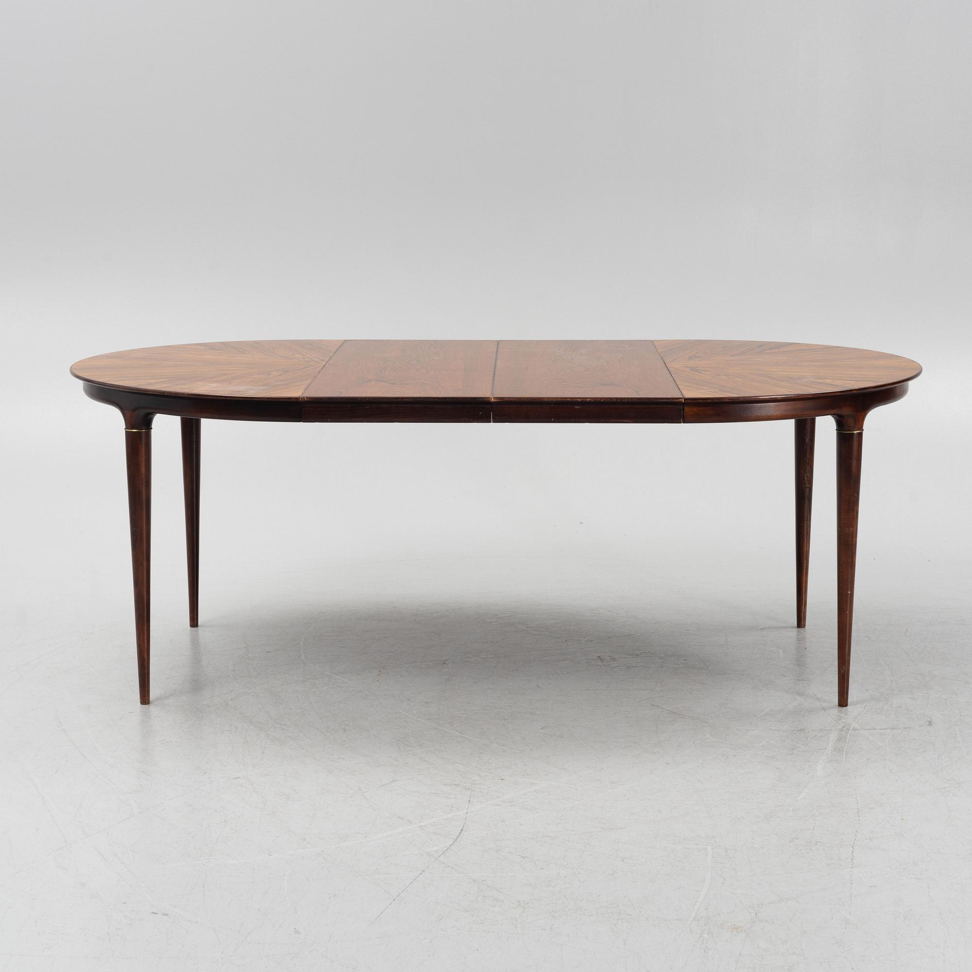 Svante Skogh, a 9-piece 'Cortina' dining group, Seffle Möbelfabrik, Säffle, Sweden, 1950's/60's.