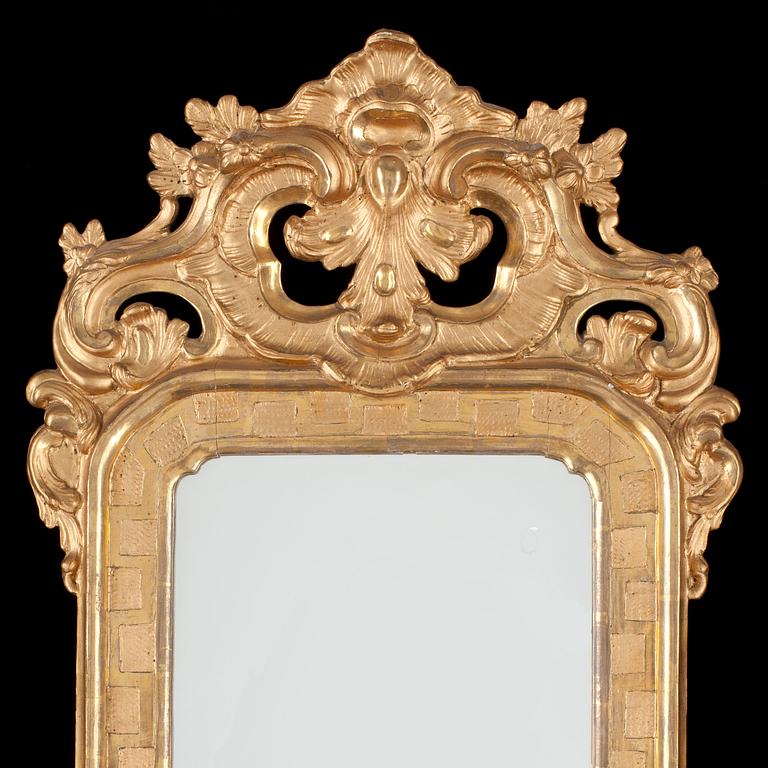 A Swedish Rococo mirror by N. Sundström 1771.