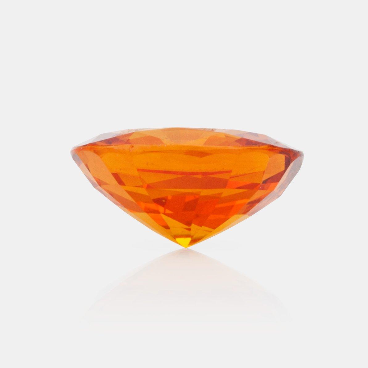 LÖS SAFIR, gul-orange, 7.98ct.