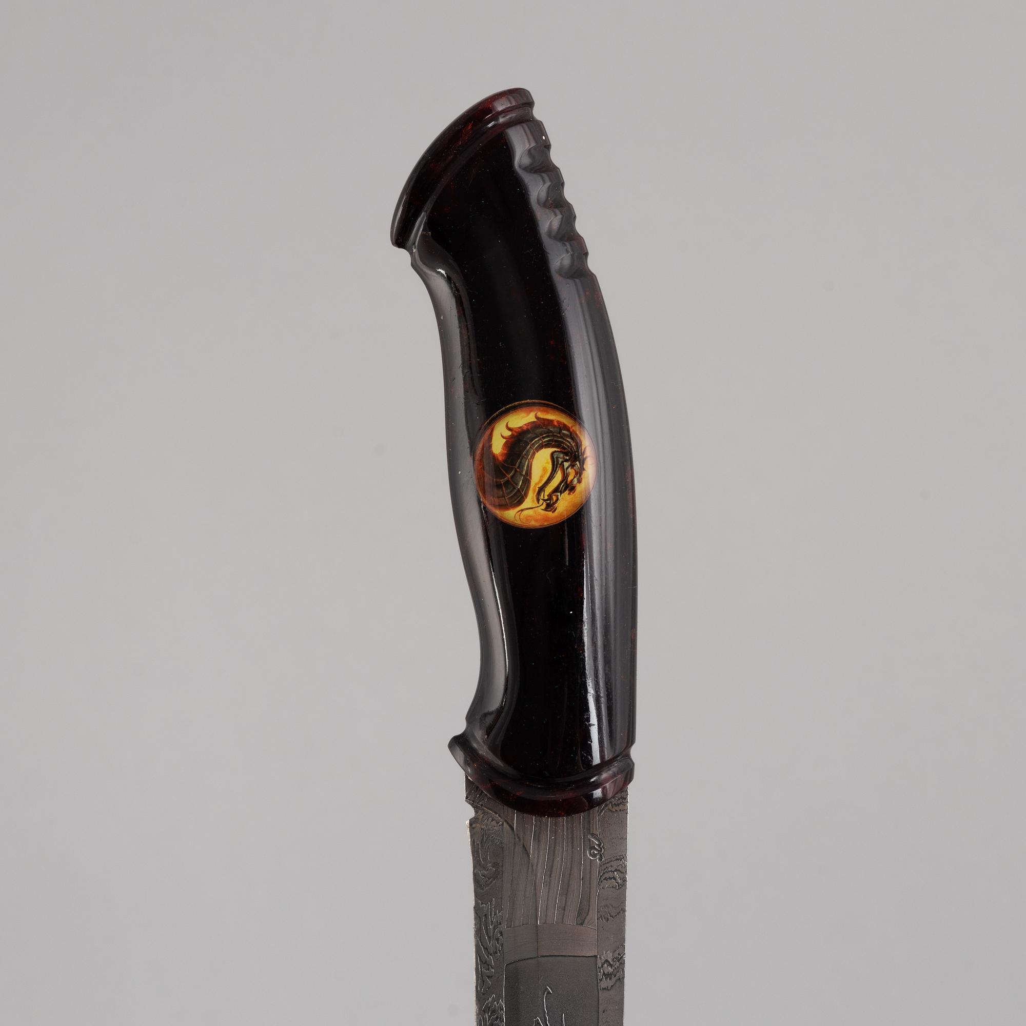 Patrik Nilsson & Mattias Styrefors, knife, "Dragon Knife", signed and dated 2017.