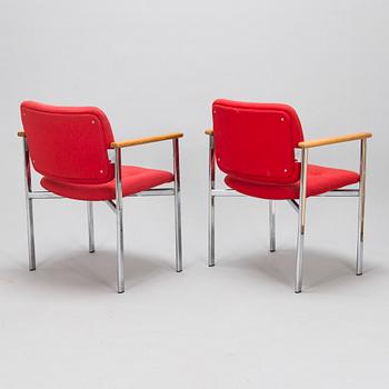 Ilmari Tapiovaara, karmstolar, 4 st, "Kiki", modell 08952, Asko 1970-tal.