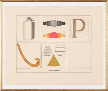 LUCIO DEL PEZZO, 2 st, kolorerade etsningar, signerade och numrerade XVI/XX.