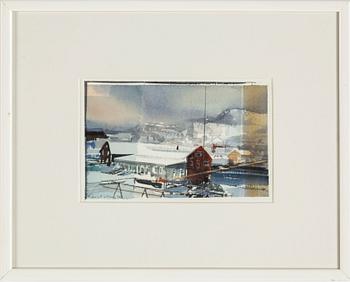 LARS LERIN, watercolour, signed Lars Lerin and dated 94 in pencil.