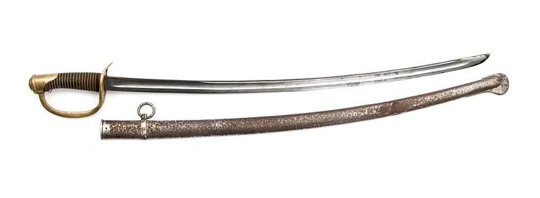 MANSKAPSSABEL, kavalleri, M1822, Châtellerault Frankrike, tillverkningsår 1879.