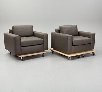 A pair of De Sede armchairs,
