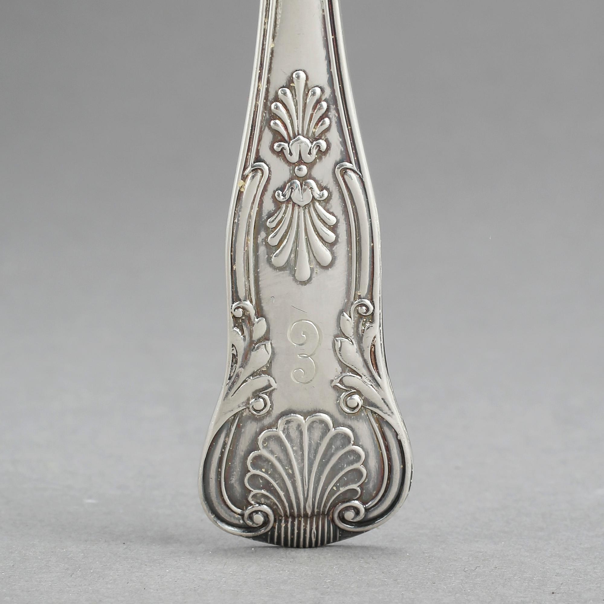 BESTICKSERVIS, 142 delar, silver, C.G. Hallberg, Stockholm, 1940-/50-tal. Vikt exkl delar med stålblad ca 4881 gram.