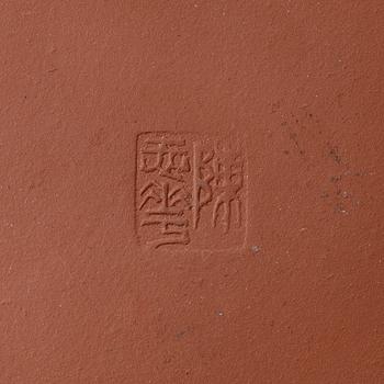 A group of three yixing teapots, China, 1980s.