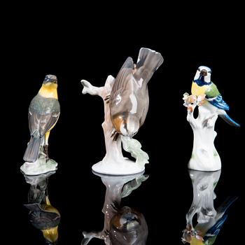 FIGURINER, 1+2 st, porslin, Meissen och Rosenthal, 1900-talets senare hälft.