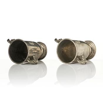 Nils Fougstedt, a set of two Swedish Grace vases, Herman Bergman art foundry, Stockholm, 1930.