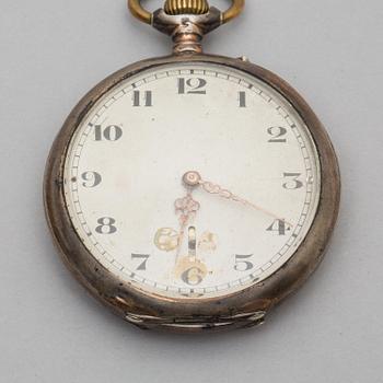 FICKUR, 2 st. Silver resp. 14k guld.
