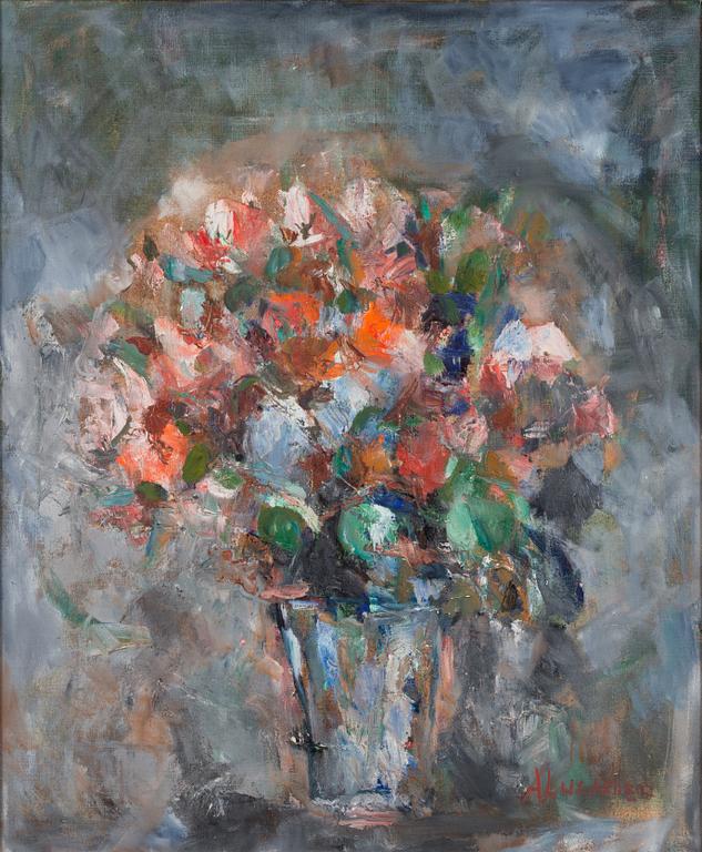 ANITRA LUCANDER, STILL LIFE WITH FLOWERS.