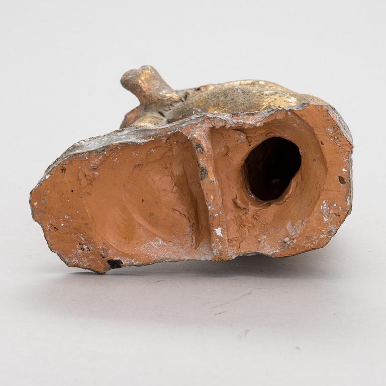 Matti Haupt, A gilt terracotta sculpture by Matti Haupt.