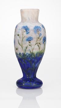 A Daum Art Nouveau cameo glass vase, Nancy, France.