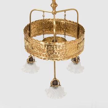 An early 20th century pendant light.