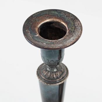 Tore Eldh, ljusstakar, ett par, silver, Ceson Guldvaru Ab, Göteborg, 1961.