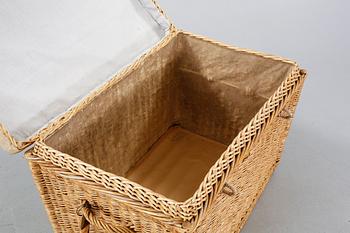 A 20th century rattan chest/basket.