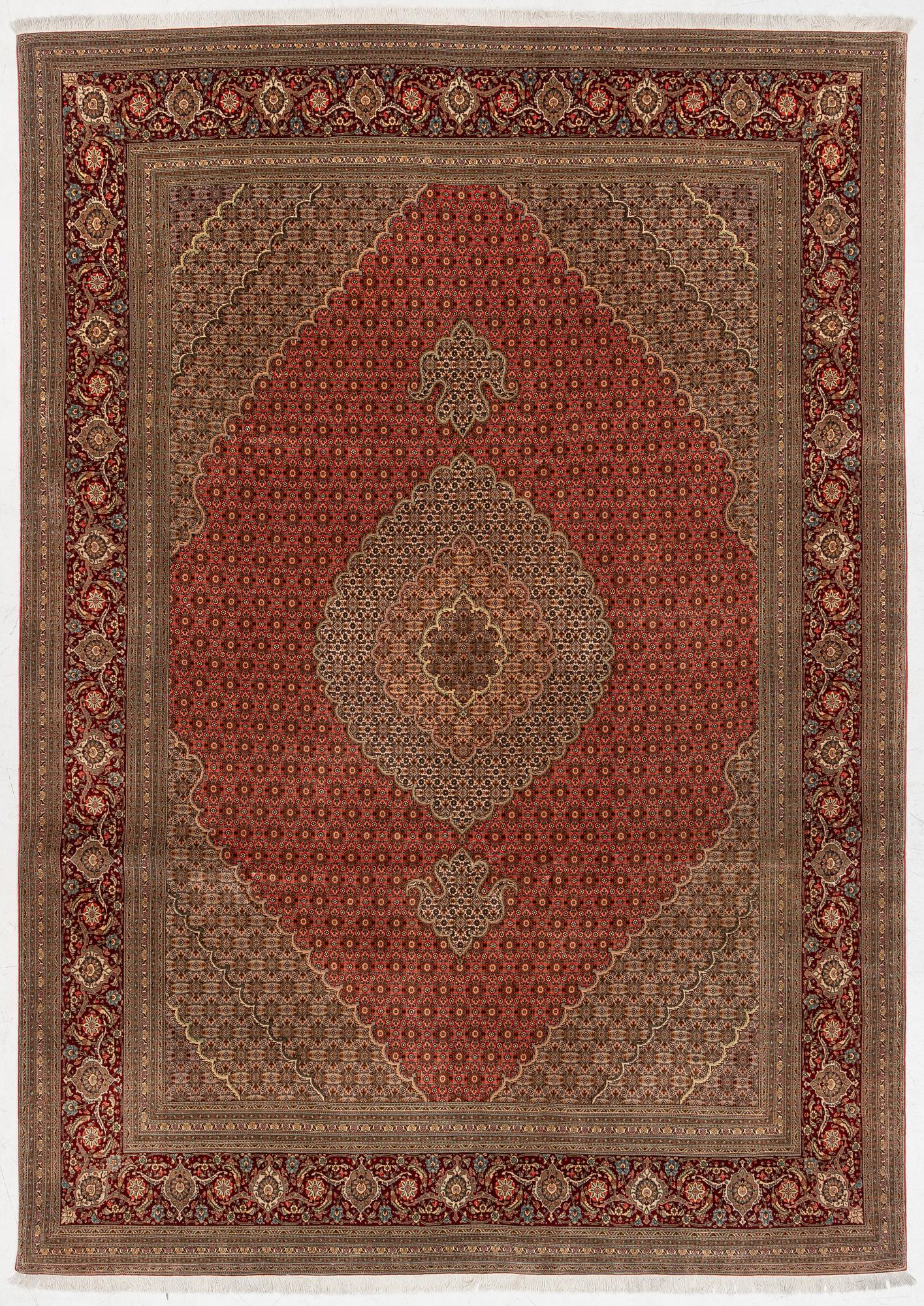 Carpet, Tabriz, approx. 352 x 252 cm.