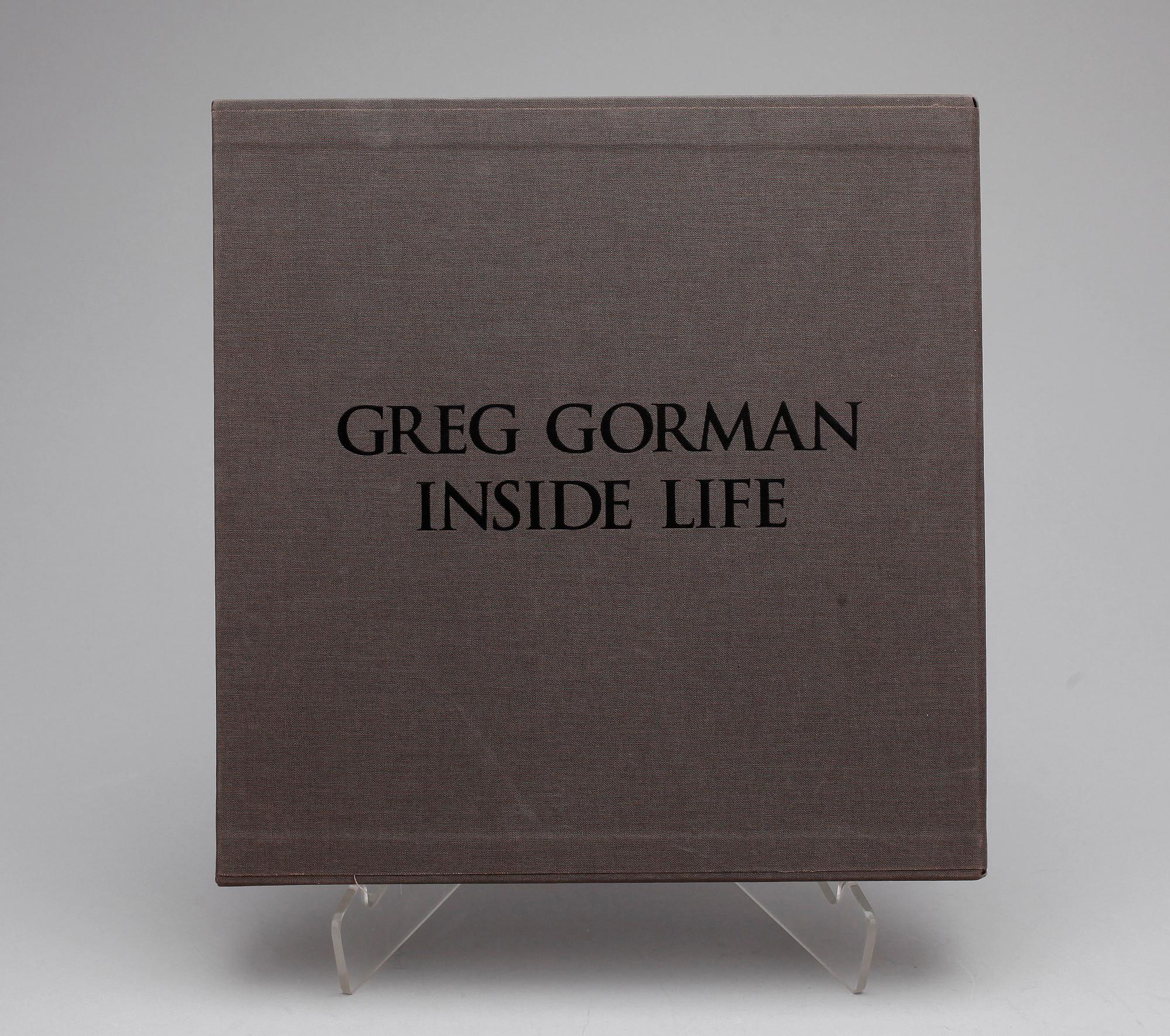 GREG GORMAN, BOK "Inside life", medföljande FOTO, signerat.