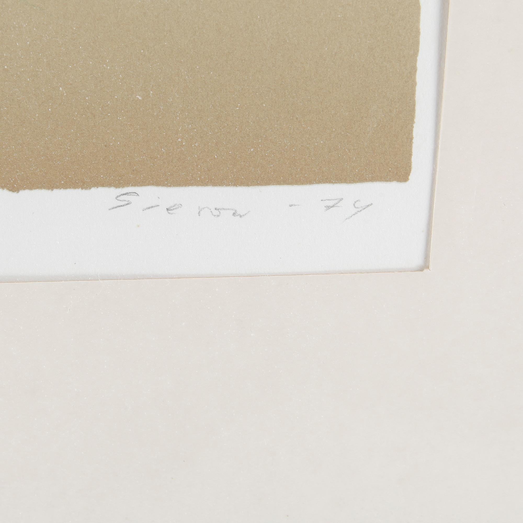 GÖSTA GIEROW, färglitografi, signerad och numrerad 91/160, daterad -74.