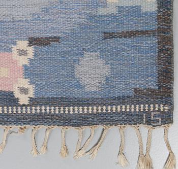 MATTA, rölakan, 163 x 85 cm,  Ingegerd Silow, monogramsignerad, 1900-talets andra hälft.