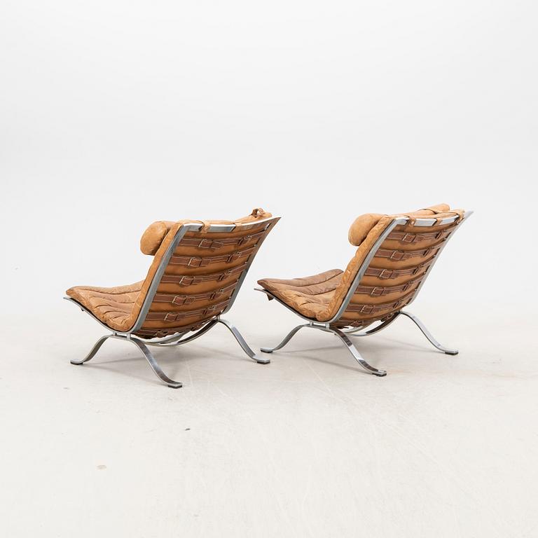 Arne Norell, a pair of leather "Ari" easy chairs later part of the 20th century.
