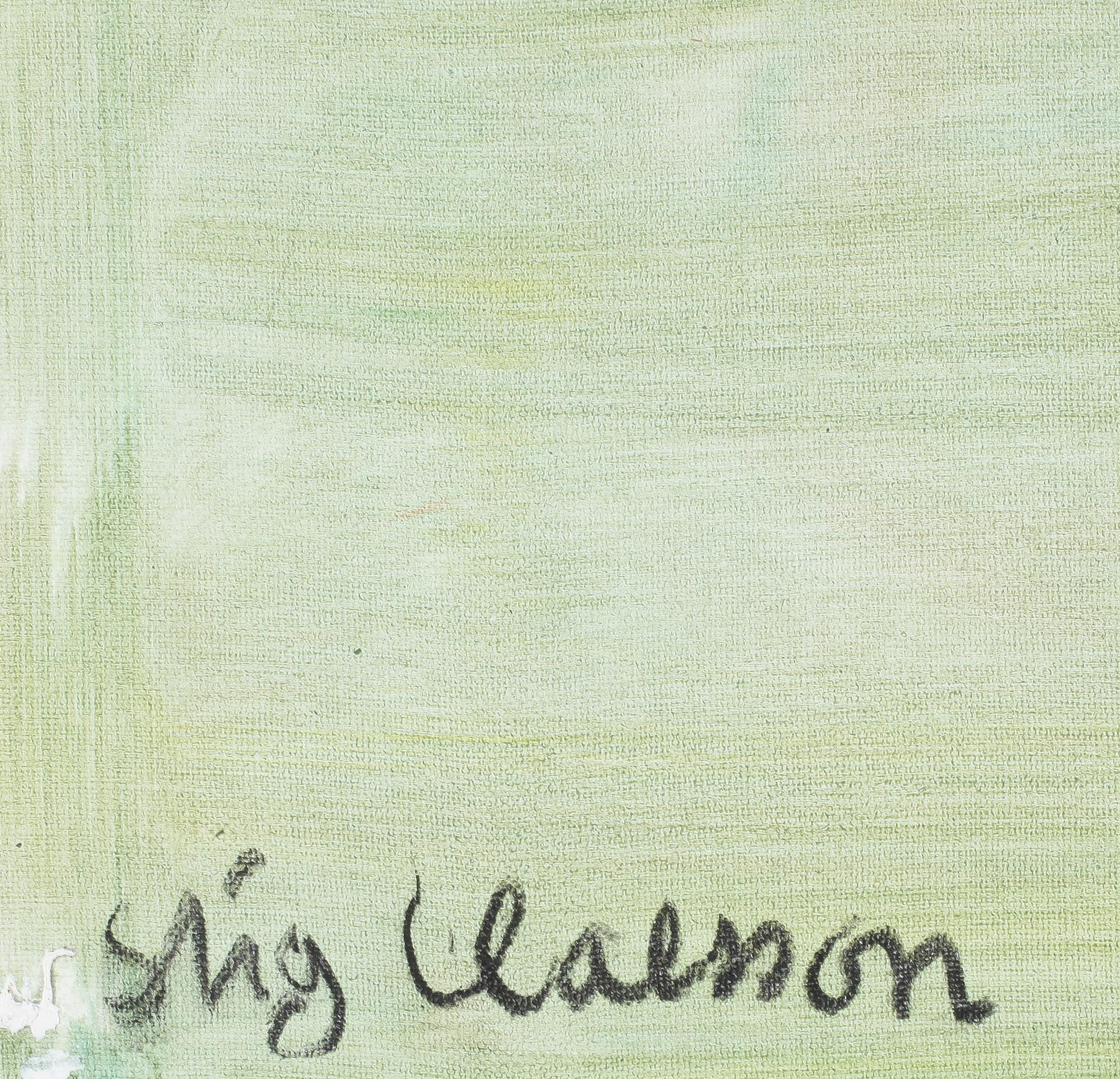 STIG CLAESSON, olja på duk. Sign.