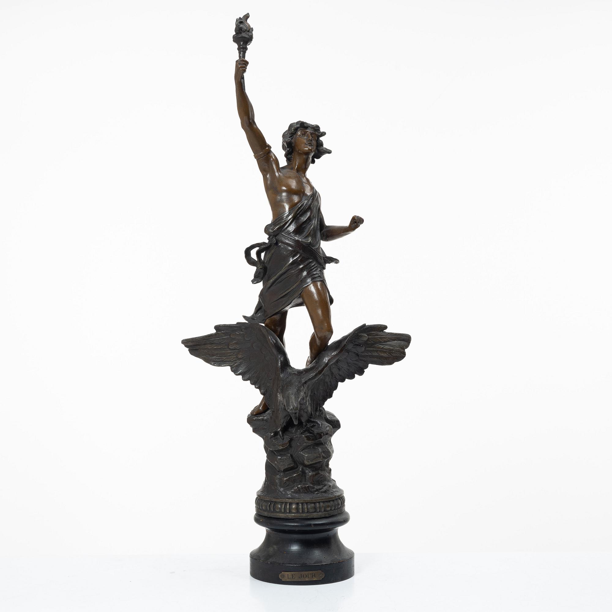 Decorative sculpture, "Le Jour," circa 1900.