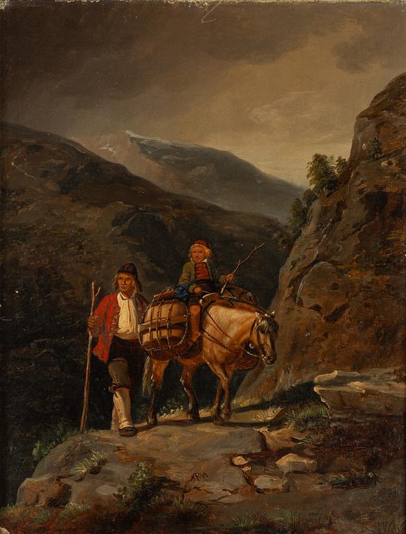 Okänd Konstnär, 1800-tal, Vandrare.