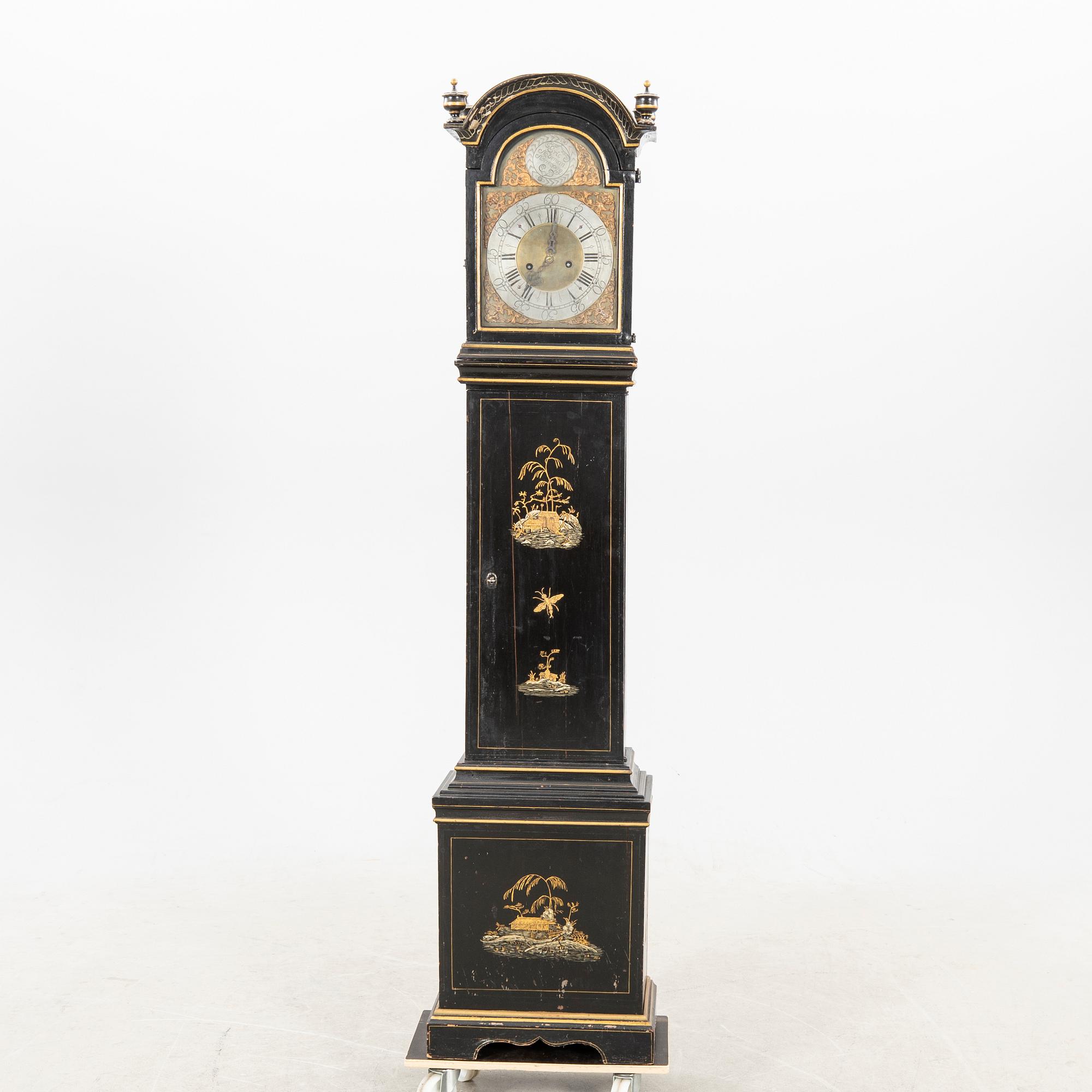 Floor clock, signed by Eric Nohrman, Norrköping around 1800.