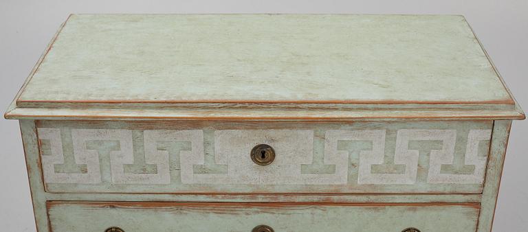 A 19th century chest of drawers.