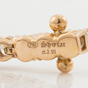 Tennisarmband 18K roséguld med briljantslipade diamanter.