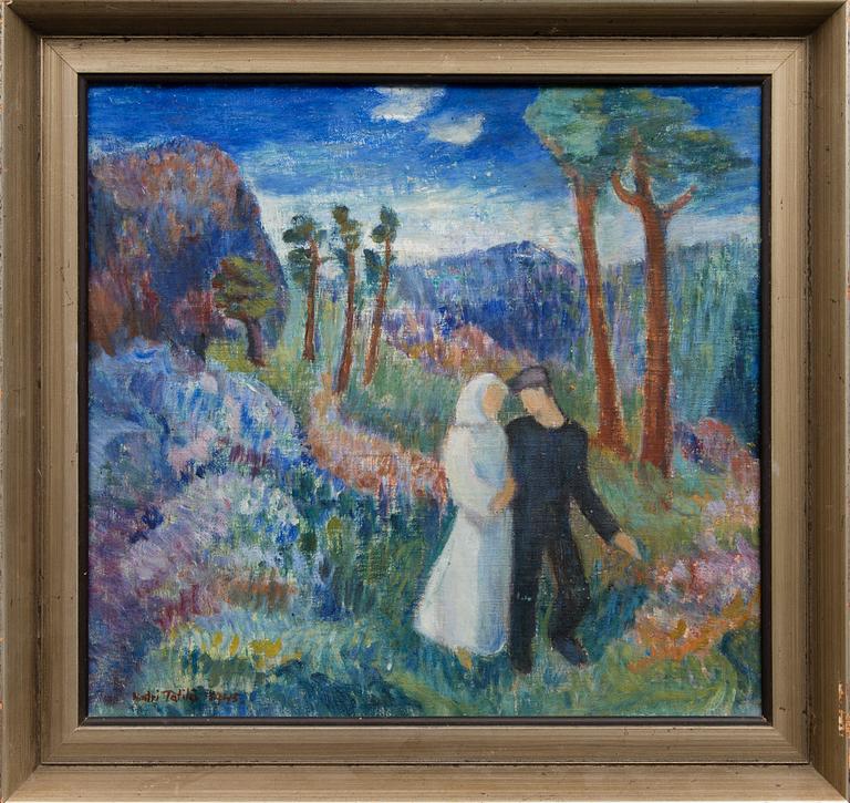 KATRI TÄTILÄ, öljy kankaalle, signeeratu ja päivätty 1945.