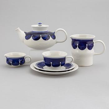 Inger Persson, teservis, flintgods, 28 delar, "Colette", Rörstrand.