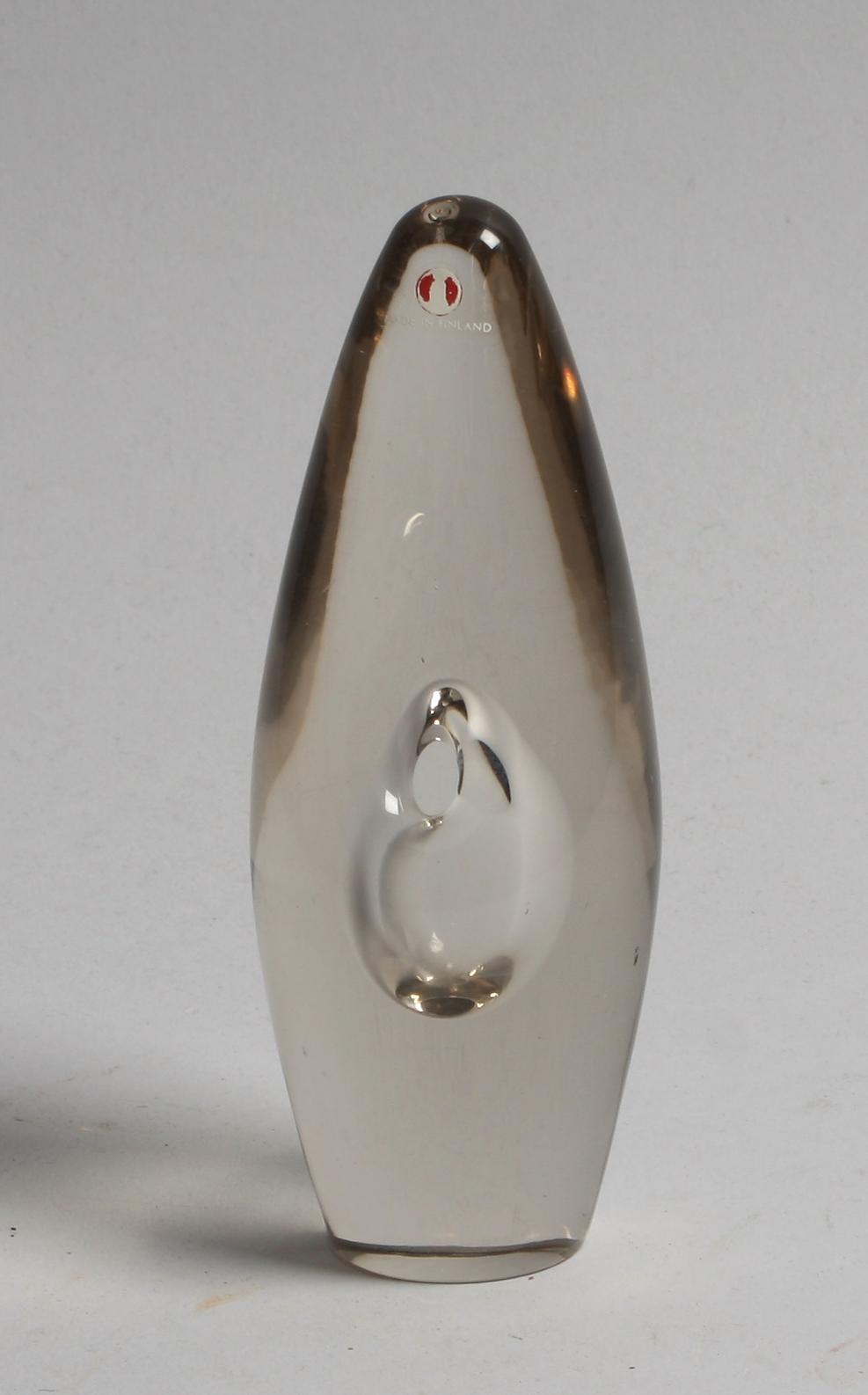 SKULPTUR, glas, Timo Sarpaneva, Iittala. Sign.