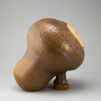 LISA LARSON, a 'Lejon Maxi' stoneware sculpture from K-Studion,  Gustavsberg.