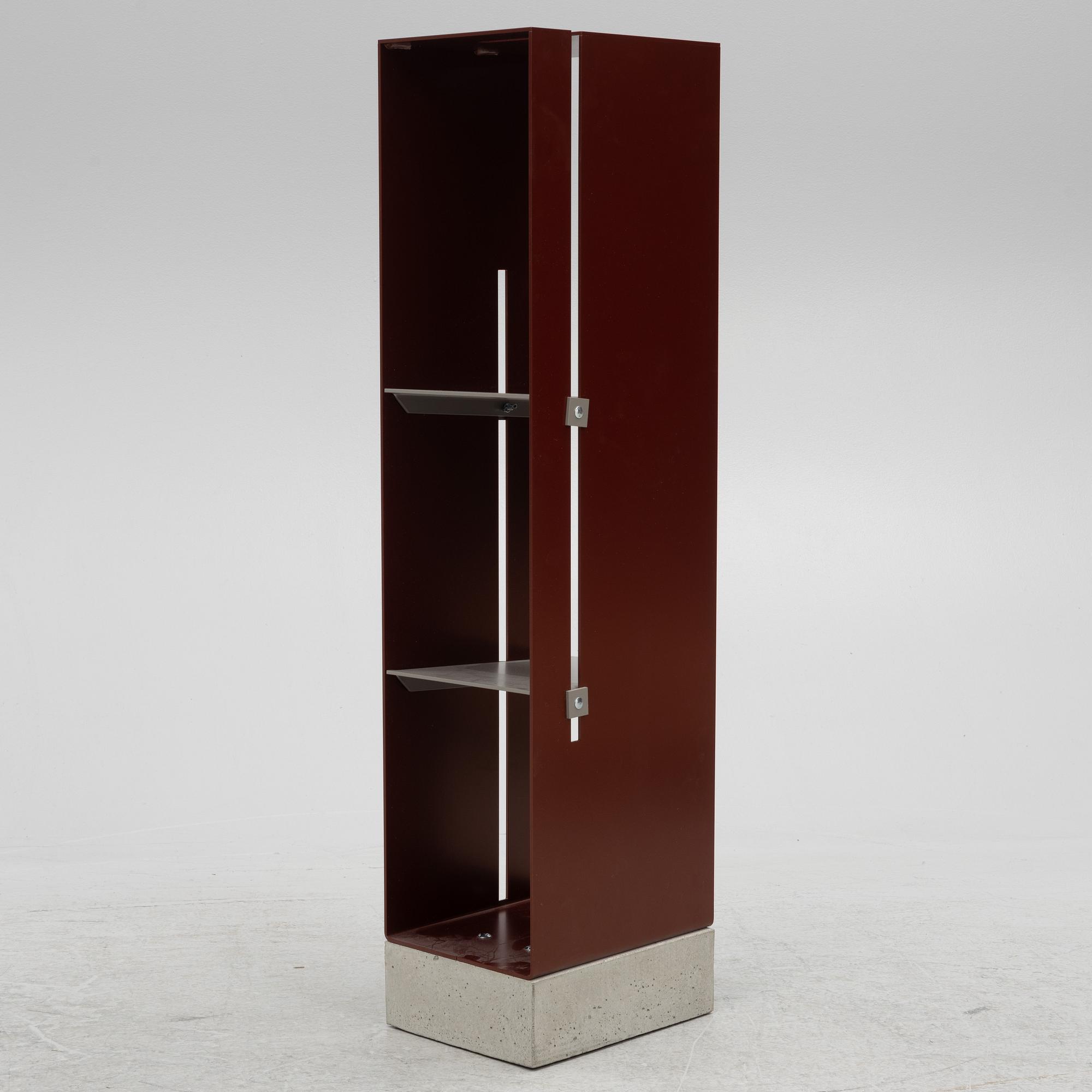 Cornelia Lindlöf, wood rack/shelf, "Manhattan cabinet" Röshult.