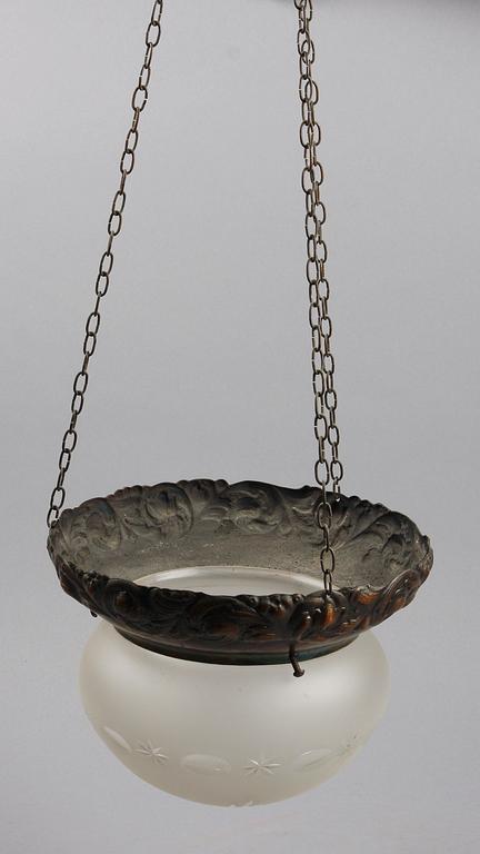TAKARMATUR, koppar, glas, jugend, tidigt 1900-tal.